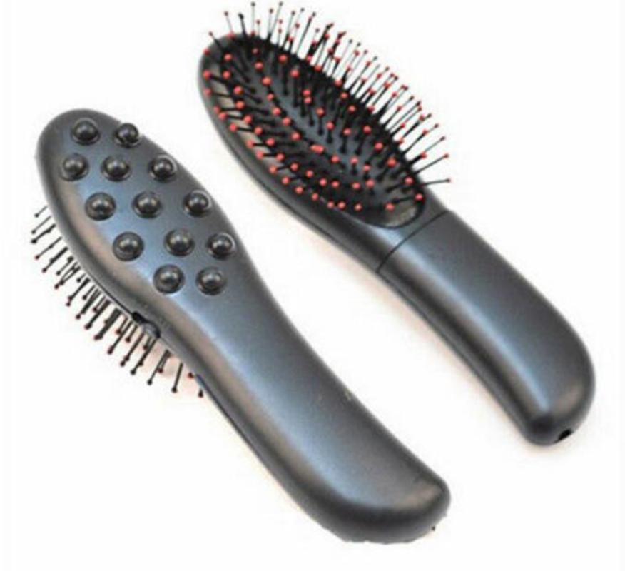 

New 2020 Electric Vibrating Hair Brush Comb Black Hair Scalp Head Blood Circulation Massager Comb Brush Black Fast Shipping