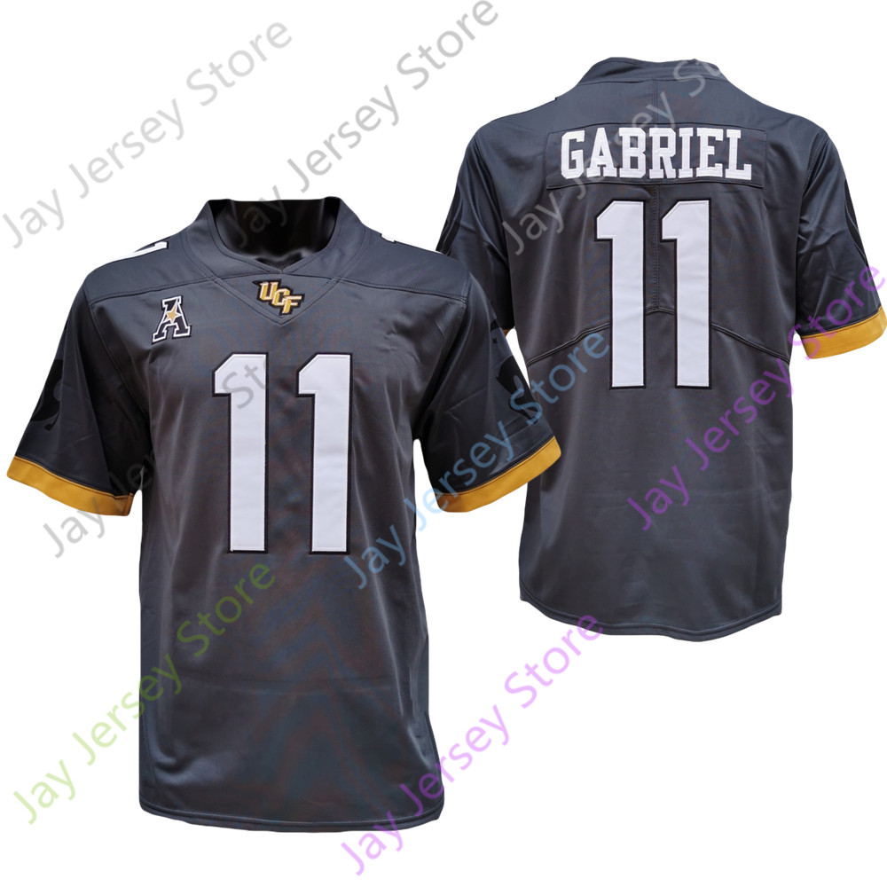 

2020 New NCAA College UCF Knights Jerseys 11 Dillon Gabriel Football Jersey Black White Size Youth Adult All Stitched, As pic