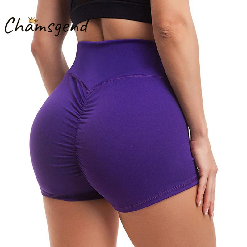 

Women Yoga Shorts Push Up High Waist Fitness Leggings Gym Workout Strech Active Shorts Woman's Cycling spodenki damskie, Black