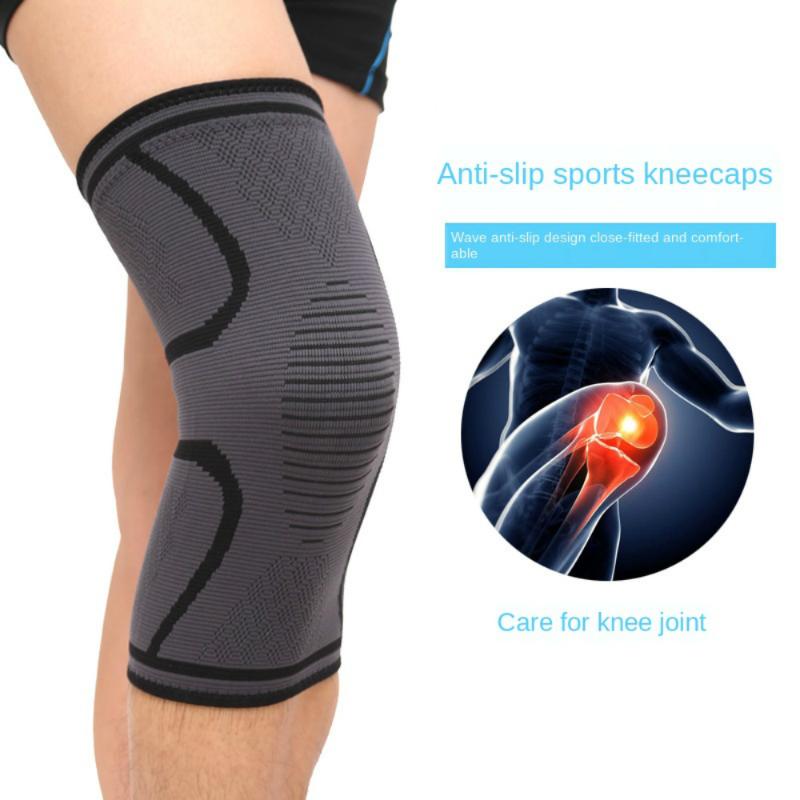 

1PCS Fitness Running Cycling KneePad Support Patella Brace Elastic Nylon Sport Compression Knee Pad Sleeve Basketball Volleyball, Red