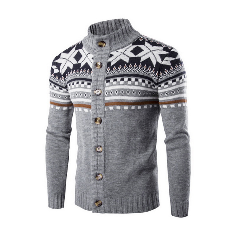 

Knitted Cardigan Sweaters Men Clothes printing Sweater Knitwear Coats Male Spring Autumn Warm Outwear Long Sleeve Sweater, Black