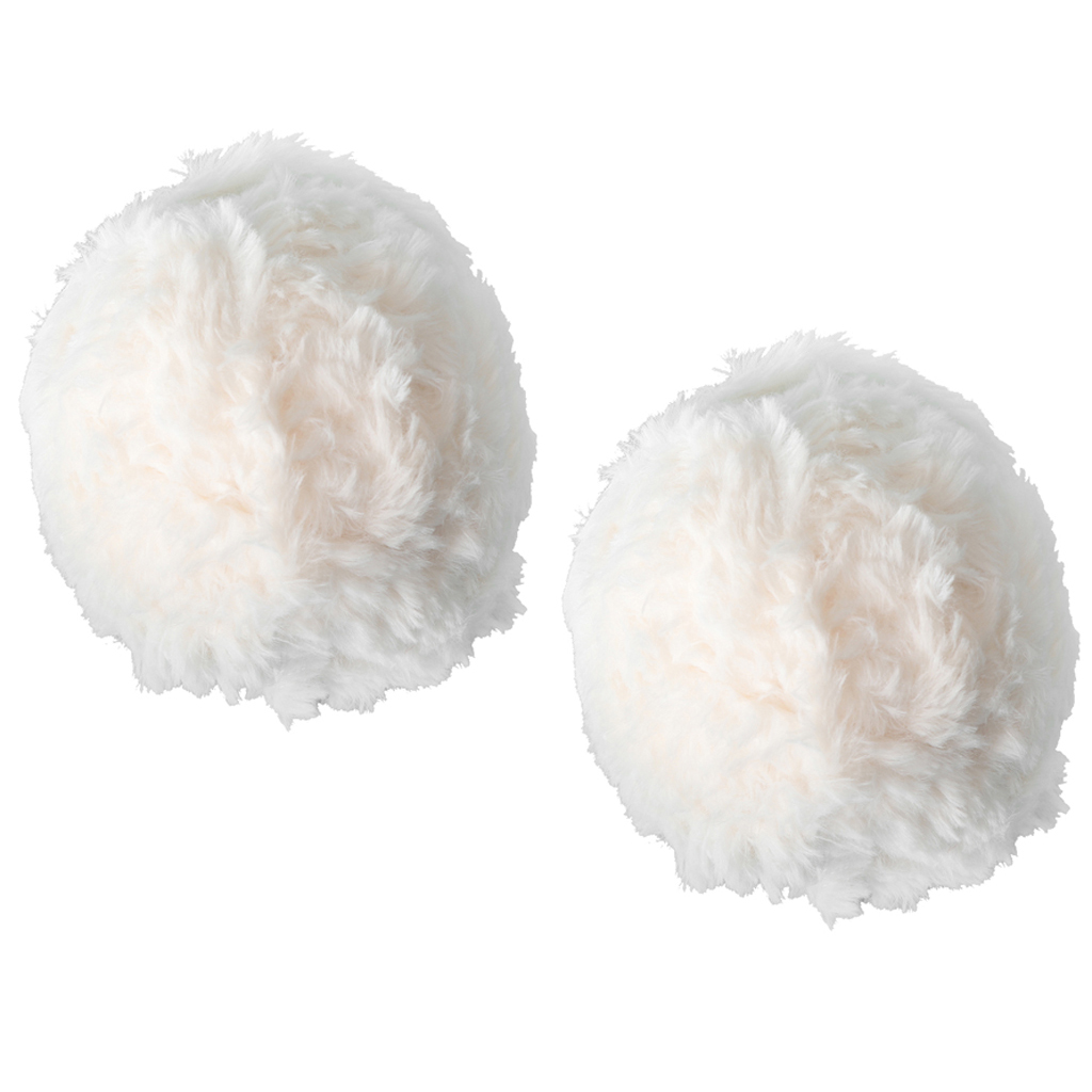

2pcs 14mm soft fluffy knit chunky yarn knitting wool crochet ball, Black;white
