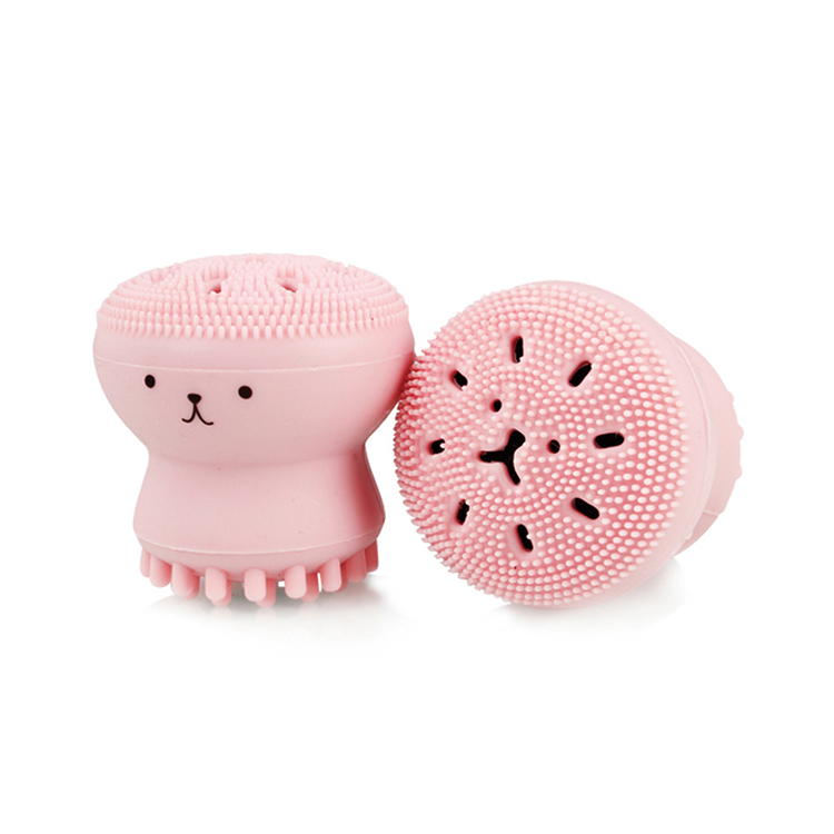 

Mini Silicone Face Cleanser Beauty Washing Pad Exfoliating Blackhead Face Cleansing Brush Cute Octopus Cleaning BrushTool