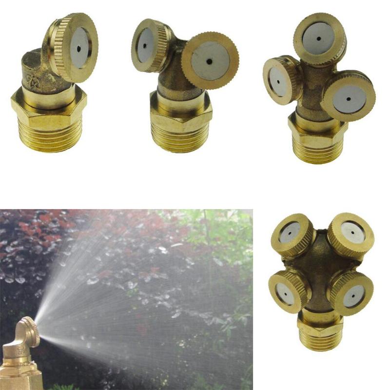 

1/2inch Brass Agricultural Mist Spray Nozzle 180 Degree External Thread Garden Water Sprinkler Irrigation Spray Nozzle, 1 out