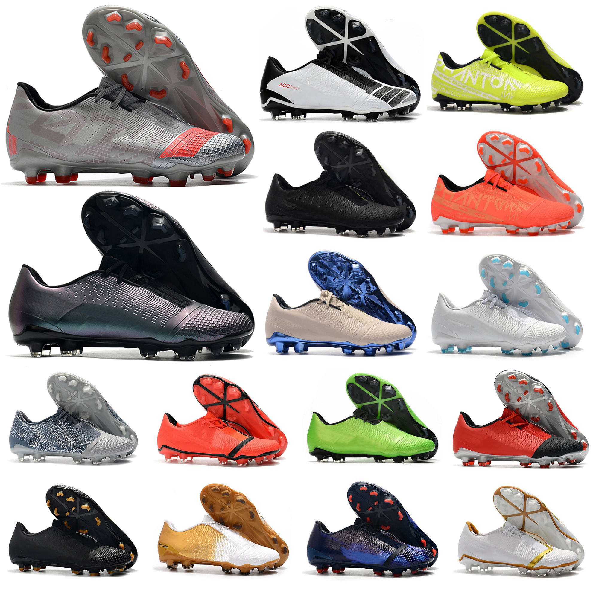 

2020 Hot Men Phantom Venom VNM Elite FG Soccer Football Shoes Future DNA Neighborhood Pack Boots Cleats Size US 6.5-11, 7 phantom vnm elite fg