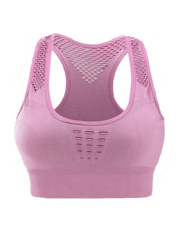 

SAGACE Bra Sport Women Comfort Stretch Stylish Sports Vest Top Seamless Breathabel Yoga Running Fitness Sport Bra Push Up, Black