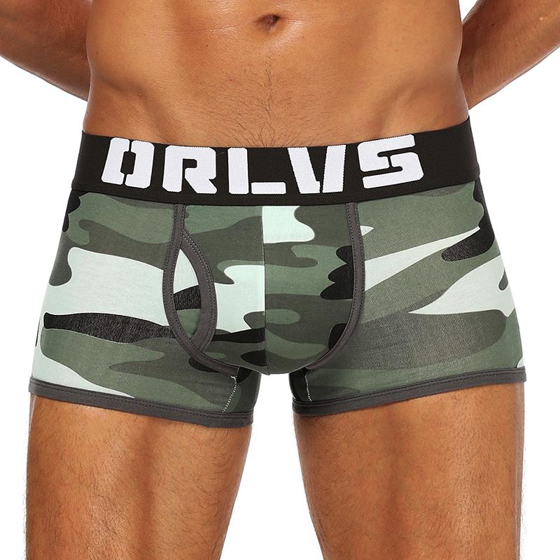 

DEWVKV New Arrival 2019 Boxer Brand Breathable Men's Panties Underwear Male Underpants Comfortable Sexy Man M to 2XL Sale XXX, Green
