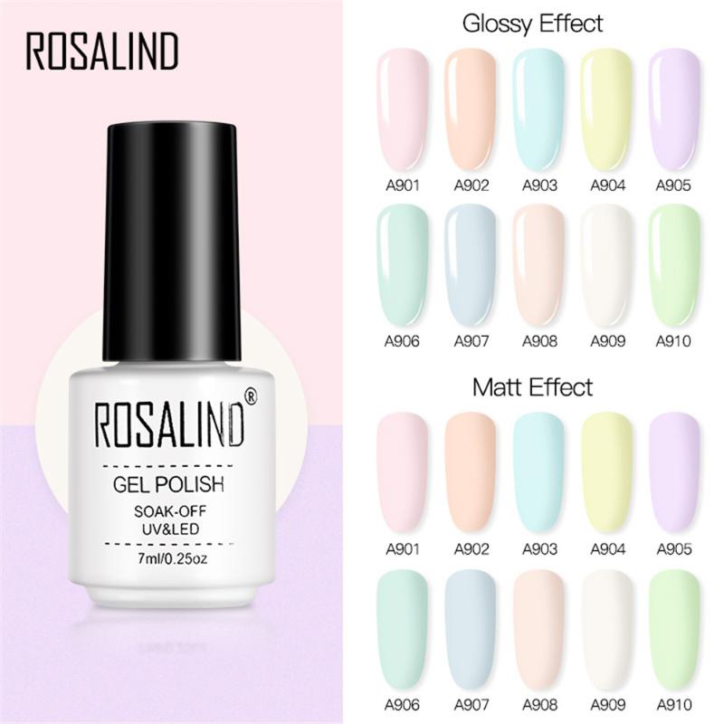 

7ml Macaron Nail UV LED Gel Polish Lamp Gel Varnishes Painting Hybrid Manicute Set for Nail Art Need Base Top Coat Polish, 05