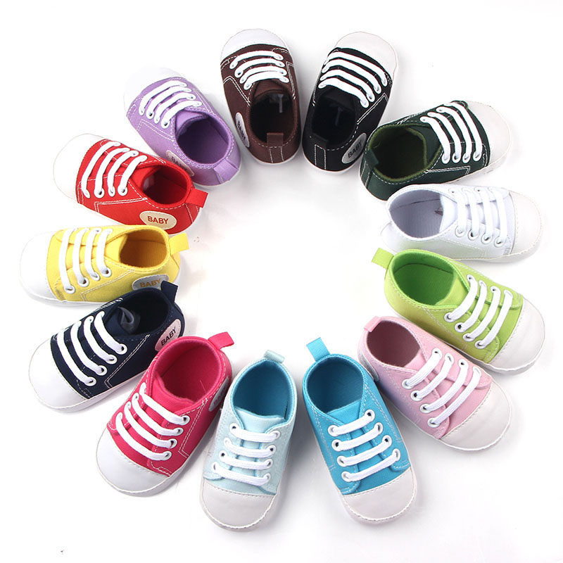 

Candy Colors Baby Girls Boys Canvas Shoes Letters Baby Printed Infant First Walkers Casual Sneakers Toddler Prewalkers, Black