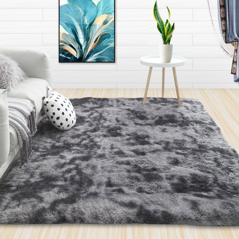 

Encryption thick carpet Bedroom plush bedside carpet living room coffee table mat gradient thick floor rug soft blanket