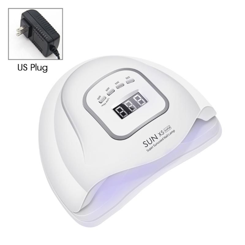 

120W Manicure Machine ABS Gel Nail Dryer Sun Light Phototherapy Quick-drying Digital Display Salon UV LED Lamp Home Protection, As pic