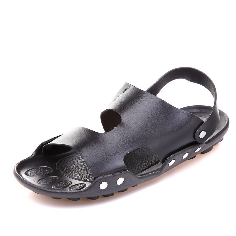 

Mazefeng Men Sandals Summer Genuine Leather Roman Sandals Male Casual Shoes Beach Flip Flops Men Fashion Outdoor Slippers Shoes, Br