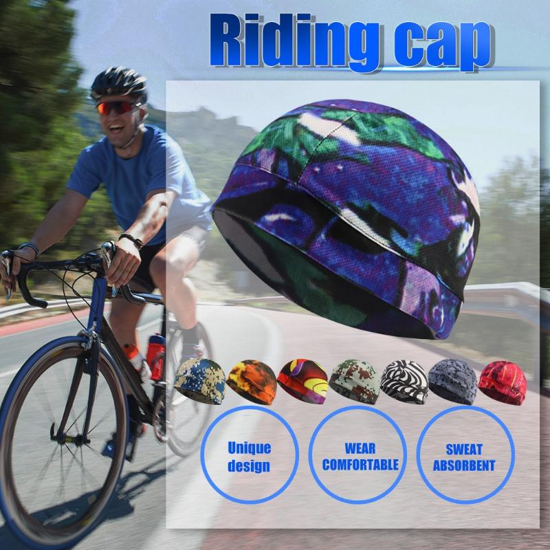 

Cycling Hat Helmet Lining Sweat Wicking Cap Running Cap Bike 1 Piece Sports Bike Helmet Lined Hat Motorcycle Accessories