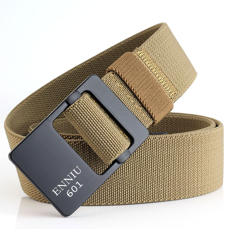 

Men's Army Belt Tactical Special Nylon Belt Metal Buckle Outdoor Duty Combat Hunting Training Accessories Waist Strap, Khaki