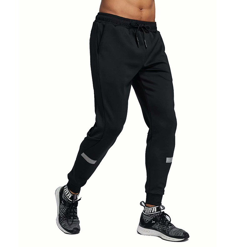 

Spring Autumn Men's Sports Running Pants Joggers Loose Straight Cylinder Active Pants Gym Workout Jogging Trousers Plus, Black