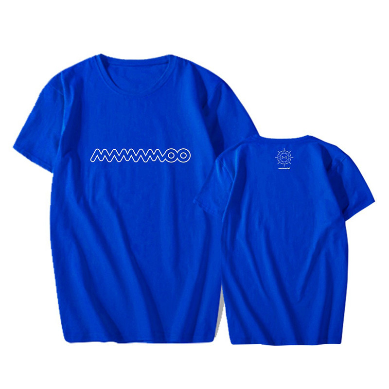 

KPOP MAMAMOO Tour Back Stage Tees Hip Hop Tshirt T Shirt Short Sleeve Tops T-shirts PT1050, Black