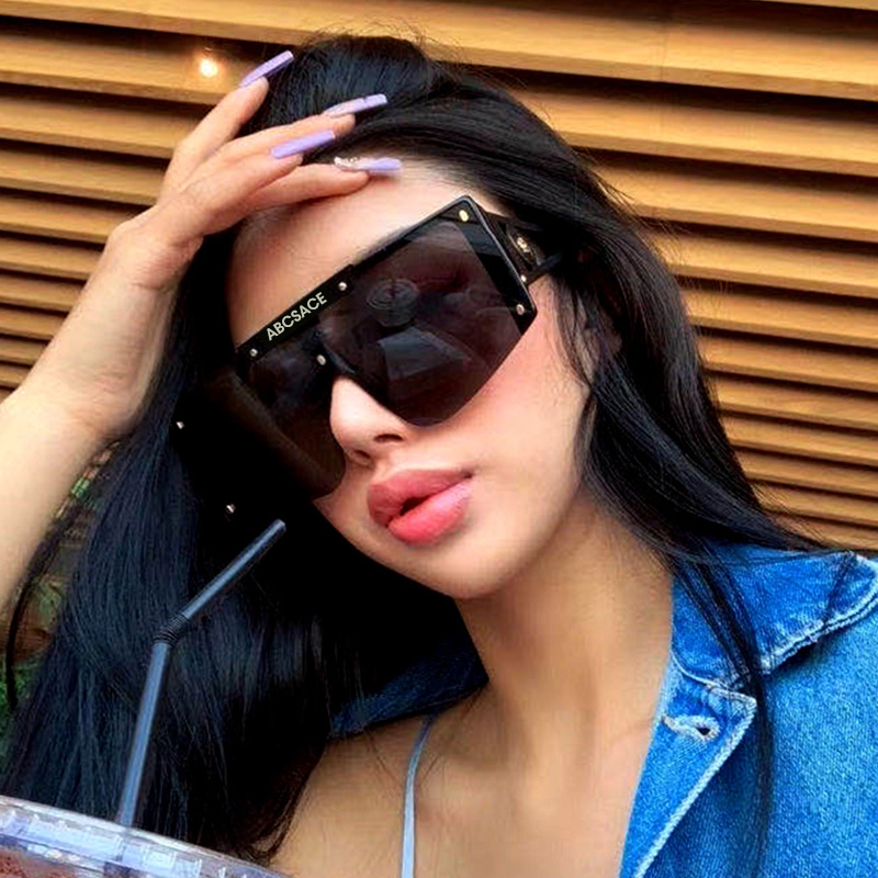 

New Luxury One Piece Punk Sunglasses Women 2020 Vintage Pilot Sun Glasses Men Sunglass Oculos Feminino Gafas Lentes De Sol UV400