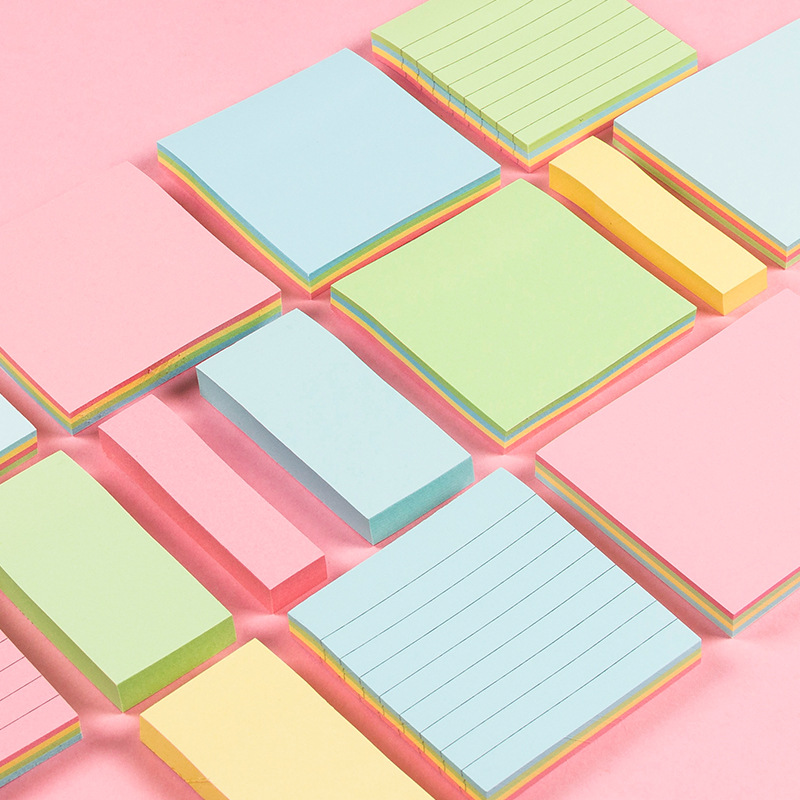 Colored N Times Post It Sticky Notes Office School Memo Pad Small Cute Planner Notepad Sticky Memo Sheets Cheap-image-560075561