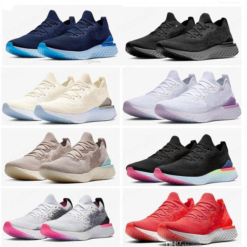 

Best quailty Epic React Instant Go Fly Running Mens Shoes Pink Gold Particle Trainers Super Light Sport Woman Casual Designer Sneakers, Box