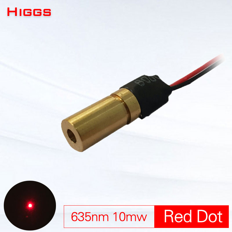 

High quality 635nm 10mw red dot laser module diameter 6mm red light sight pointer low power laser beam lamp fog condition