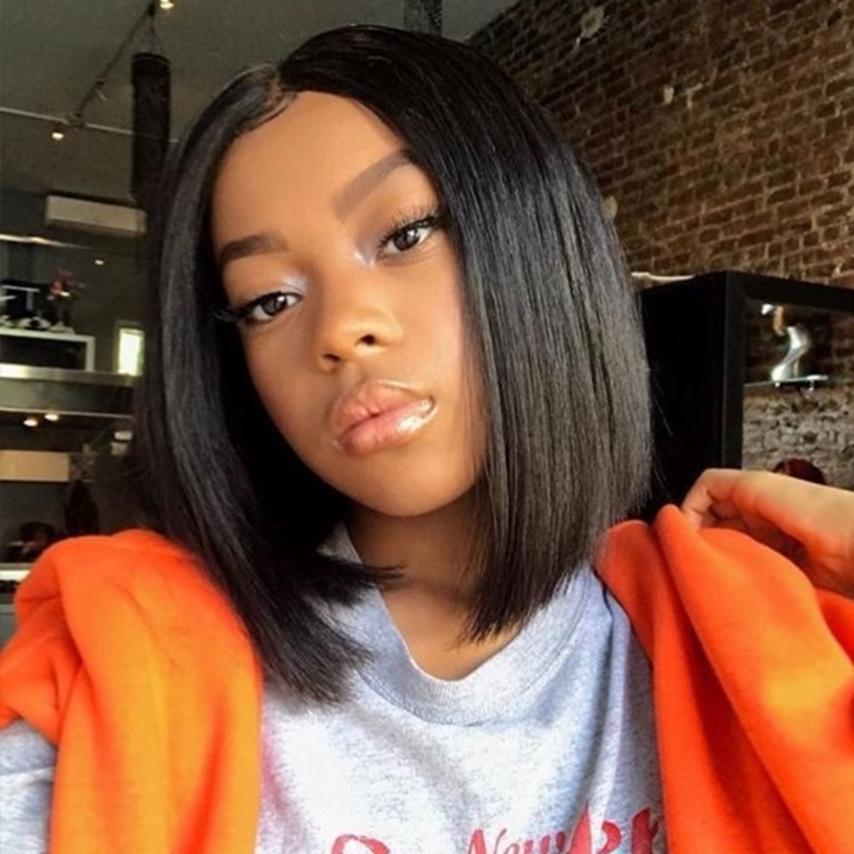 

Brazilian Bob Lace Front Wigs, Medium brown