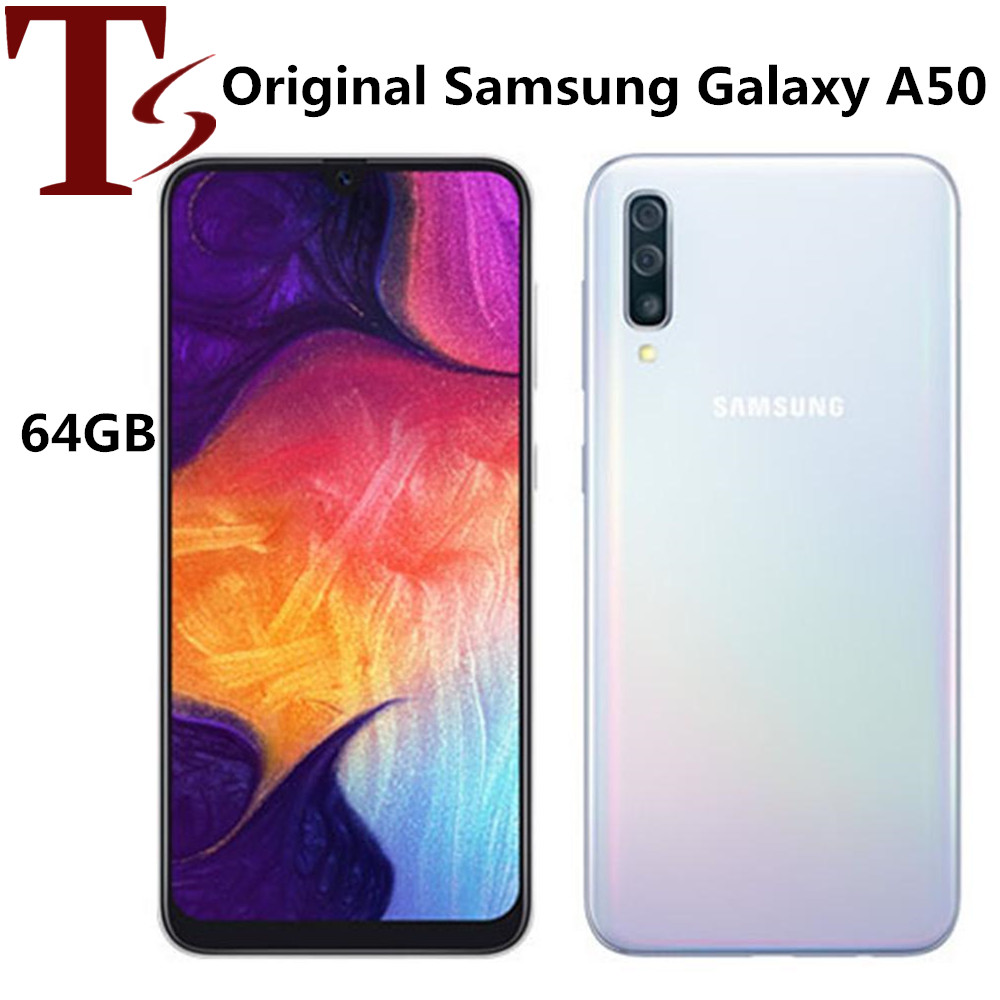 

Refurbished Original Samsung Galaxy A50 A505 6.4 inch Octa Core 4GB RAM 64GB ROM 25MP Unlocked 4G LTE Smart Phone 8pcs, Blue