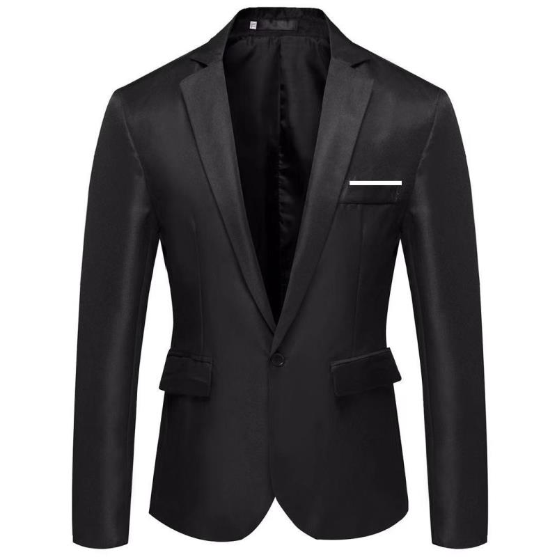 

Mens Suits Blazers Men's Casual Single Button Black Blazer