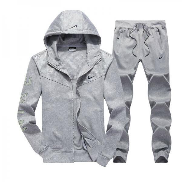 

hot sale free shipping men active set tracksuits Hoodies Sweatshirt +Pant Sport Track suits 2 Pieces jogging sets survetement femme, Gray