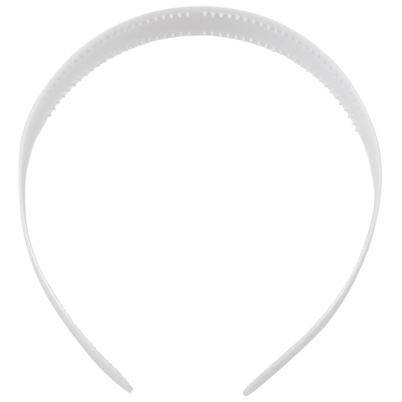 

Ladies Headband Plastic with Teeth White