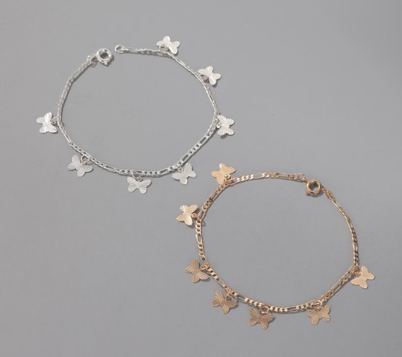 

Bohemian Butterfly Bracelets for Women Simple Gold Silver Color Chain Butterfly Charm Bracelet 2020 Fashion Jewelry