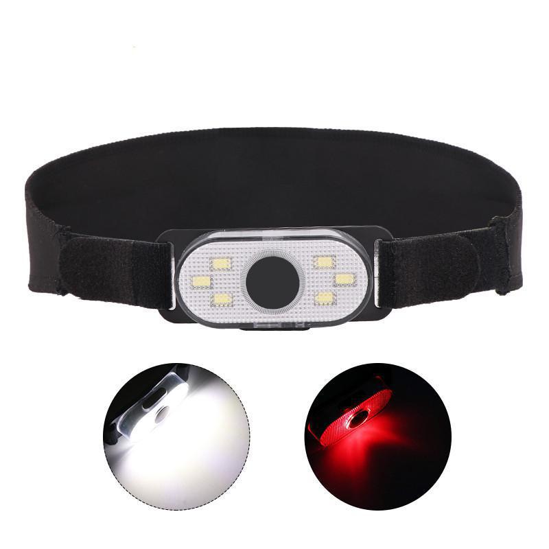 

Multifunction LED COB White Light+Red Light Outdoor Sports Headlight