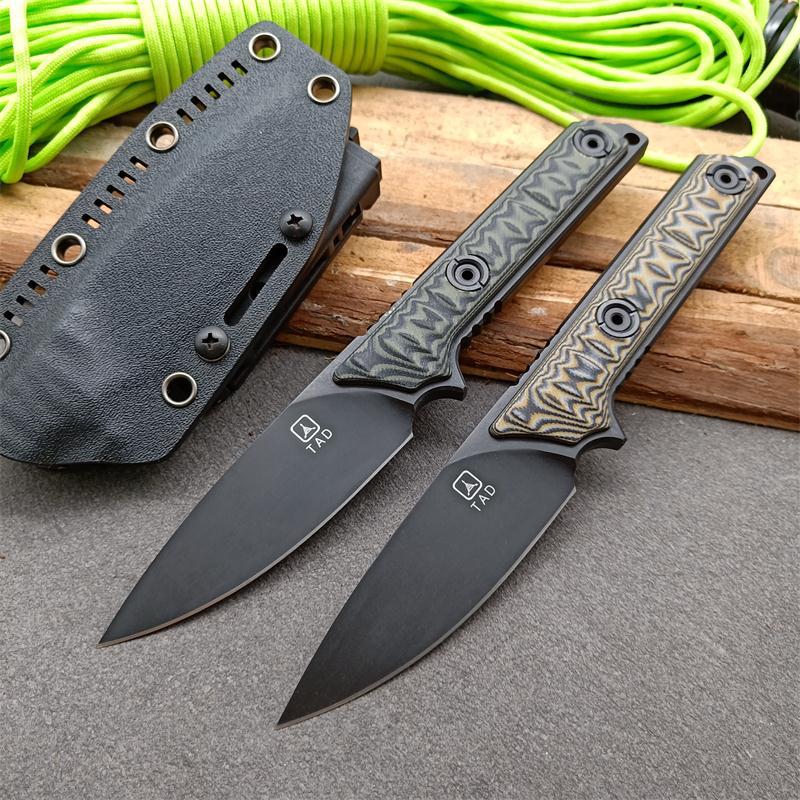 

Tactical knife TAD straight blade A2 fixed blade outdoor hunting camping self defense survival knife Spartan cold extreme steel ratio Sakura