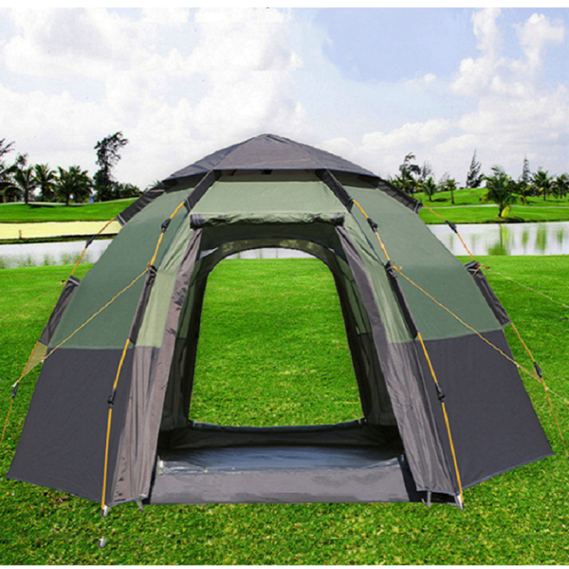 

2020 New 5-8 People Automatic Outdoor Camping Rainproof Tent Easy Instant Setup Protable Up Mongolian 4 Seasons Travel Tent