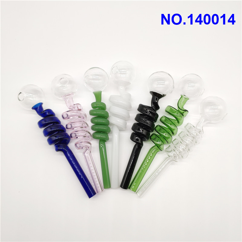 

Popular Pyrex Glass Oil Burner Pipe Cheap Colored Glass Water Pipe Bubbler Pyrex Oil Burner Pipes Smoking Water Hand Pipe Tobacco nn