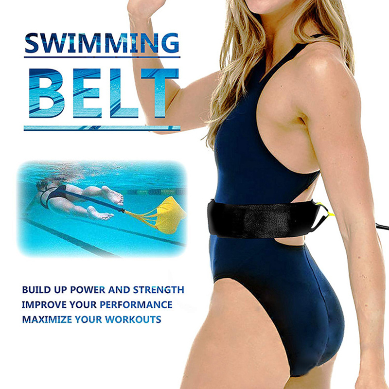 

Swim Parachute Swimming Strength Training Resistance Belt Natation Training Exerciser Belt with Drag Parachute Adults Children