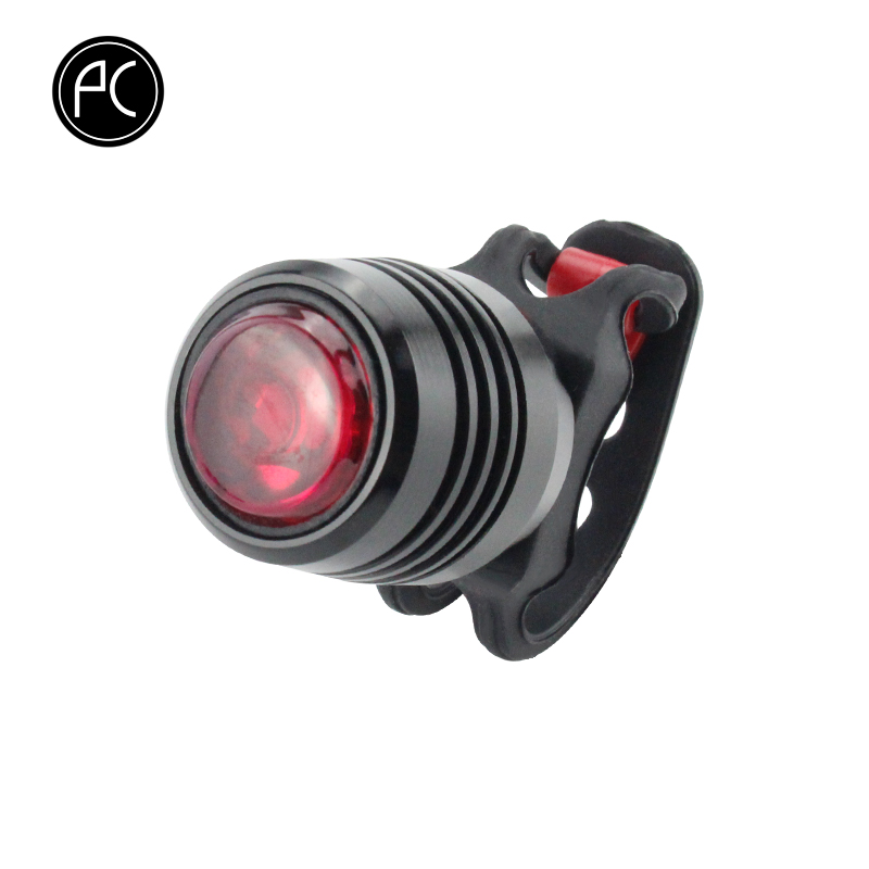 

PCycling Bike Light Red USB Rechargeable Bicycle Rear Light Taillight Caution Safety Rear Cycling Tail Lamp With USB Cable