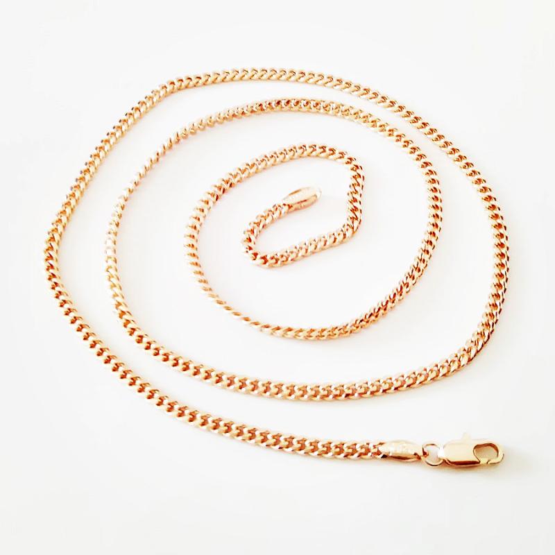 

Girl Necklace 585 Rose Gold Necklace New Women Jewelry 60 cm Long Slim Hot Sell In The Week