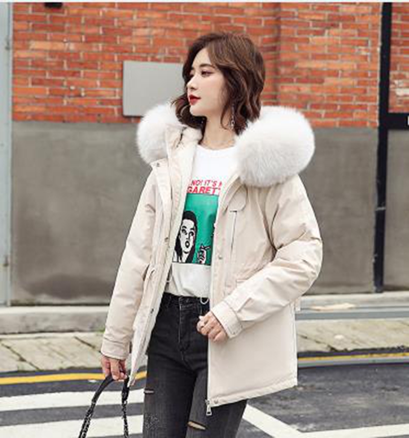 

Wholesale fashion women's new short paragraph thick thick loose warm winter down jacket, Blue gray