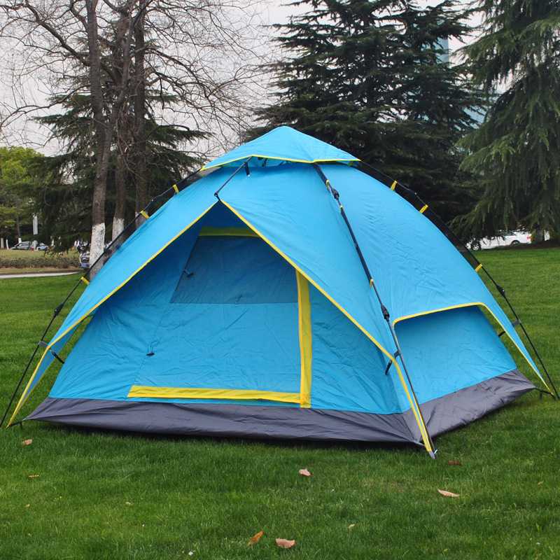 

3-4Person Tent Hydraulic Automatic Waterproof Ultralight Double Layer Tents Outdoor Camping Tent Hiking Fishing Sun Shelter