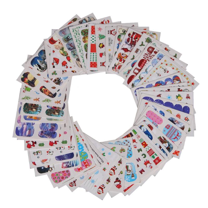 

Nail Art 48pcs Diy Christmas Nail Stickers Set Snowflake Art Set Sticker Quick Building For Nails Extensions Tools 2020 New