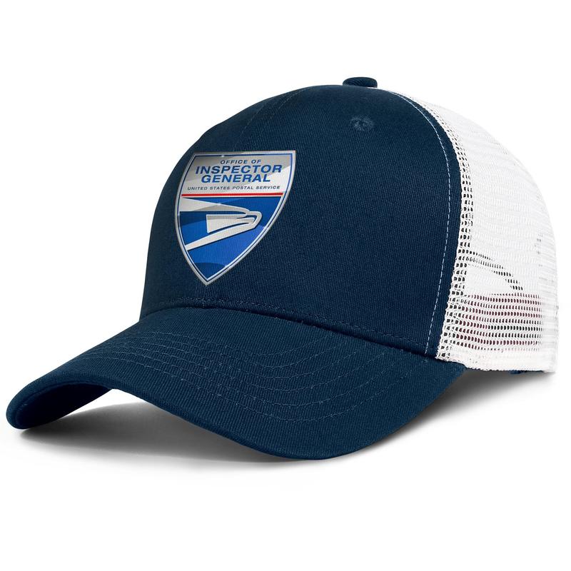 

United States Postal Service USPS blue white mens and womens adjustable trucker meshcap custom fitted team trendy baseballhats usps red, Colorname1