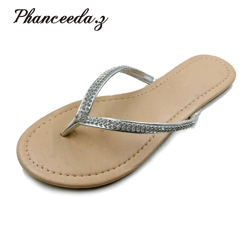 

New 2020 Shoes Women Sandals Fashion Flip Flops Summer Style Flats Solid Slippers Sandal Flat Free Shipping, Green