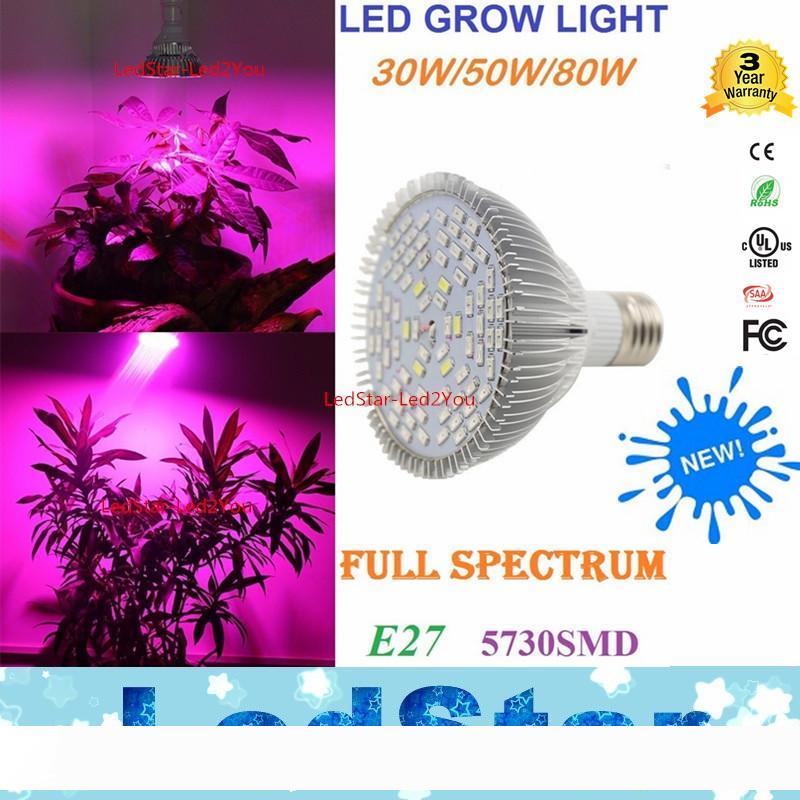 

30W 50W 80W E27 PAR20 PAR30 PAR38 Full Spectrum Led Grow Light Plant Grow Lamp Bulb IR UV 5730 Flower Growing Hydroponics System