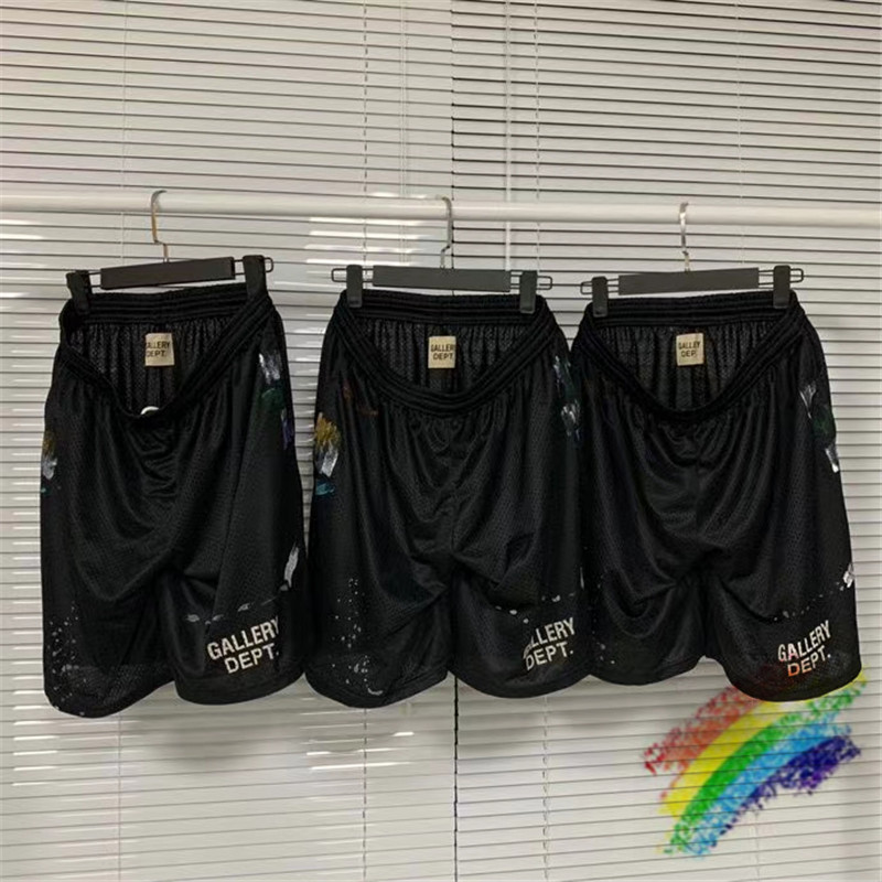 

Mesh Shorts Men Women 1 High Quality Beach Shorts Streetwear Drawstring Breechcloth, Black