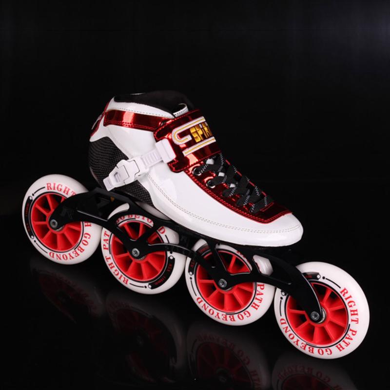 

2020 SPIRIT Speed Skate Inline Skates 4 x 90 100 110mm Carbon Fiber Professional Competition Racing Skating Zip Patines, Moldel 5