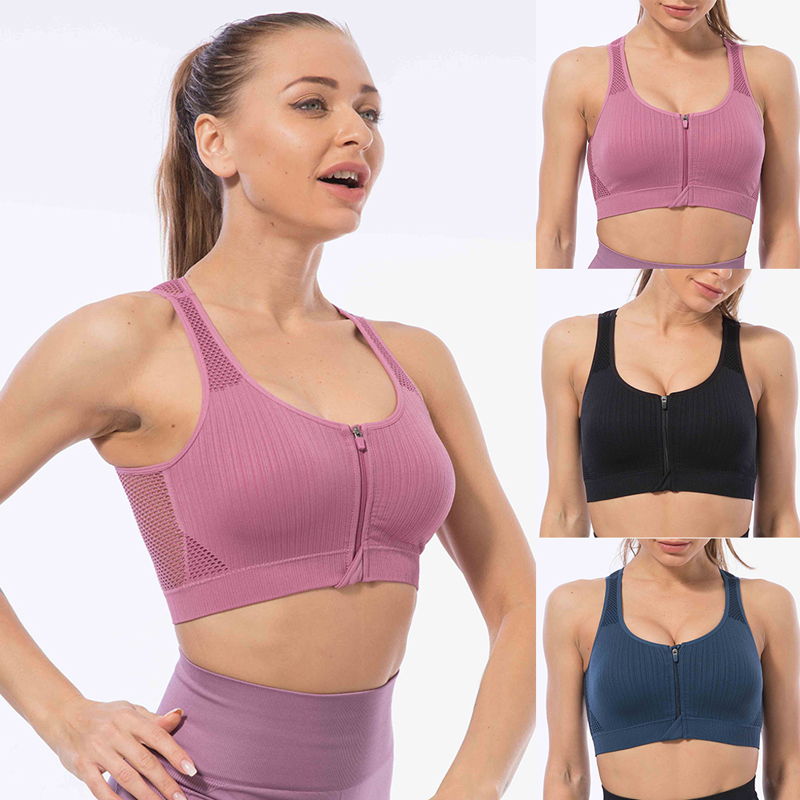 sujetador cremallera delantera