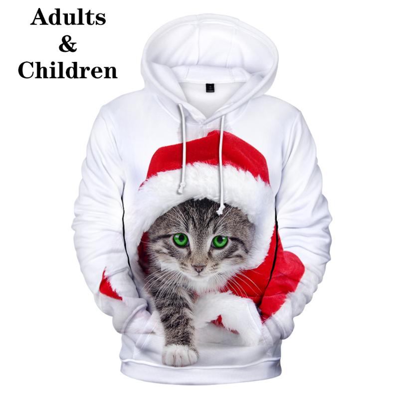 

Cute Children Christmas kid Fashion Comfortable 3D Hoodies Christmas Harajuku Autumn boy girl Men women 3D Hooded top Sweatshirt