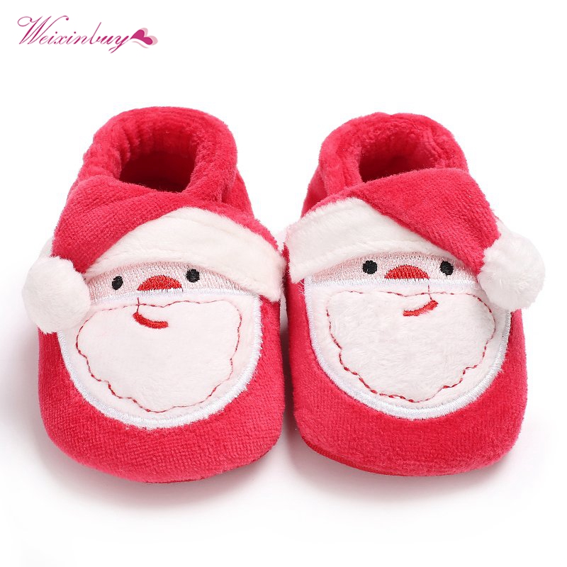 baby santa shoes