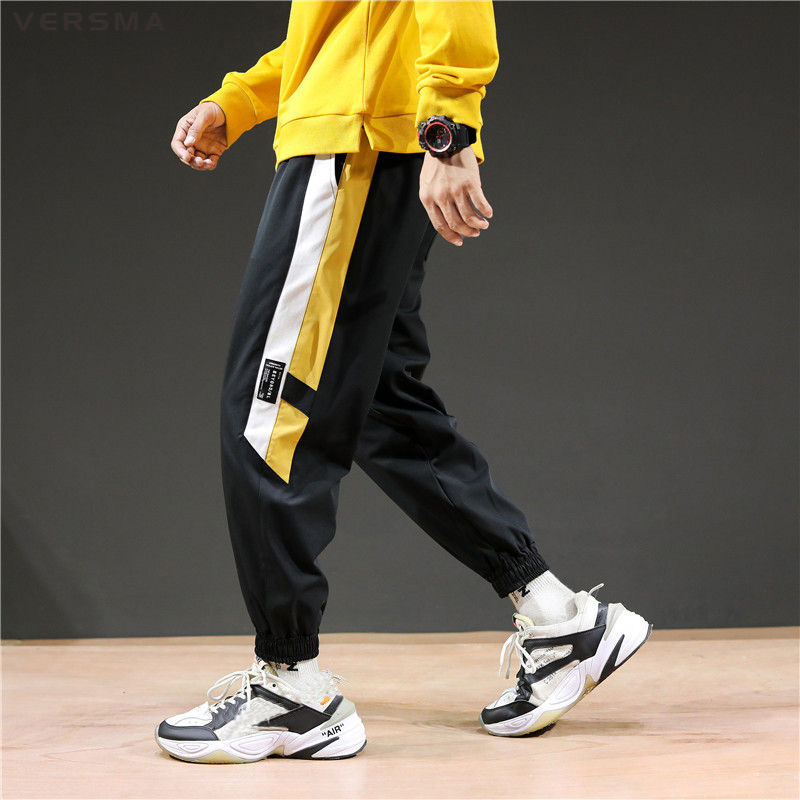 

VERSMA Japanese Street Fashion Harem Pants Plus Size Joggers Women Trousers Harajuku Cargo Pants With Side Pockets Dropshipping, 1935 light gray