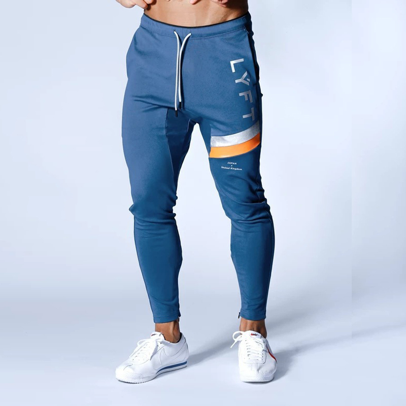 

Joggers Men Pants for Men Elastic Waist Sport Running Fitness Jogging Pants Slim Fit Casual Bodybuilding Trouser, Black